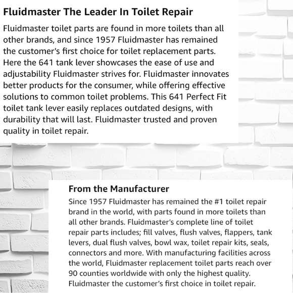 FLUID MASTER UNIVERSAL FIT TOILET TANK LEVER IN CHROME! - Picture 10 of 16